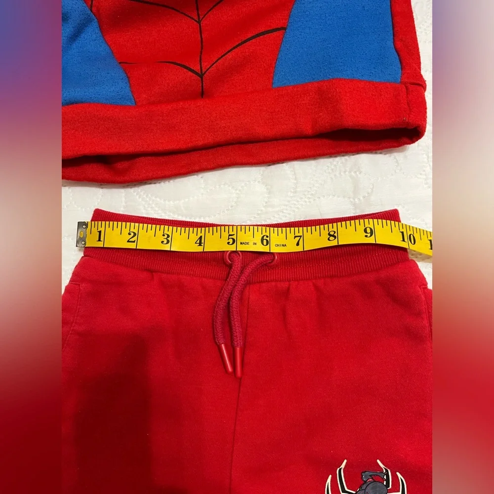 ( 13)Red and Blue Spider Hero Kids Costume